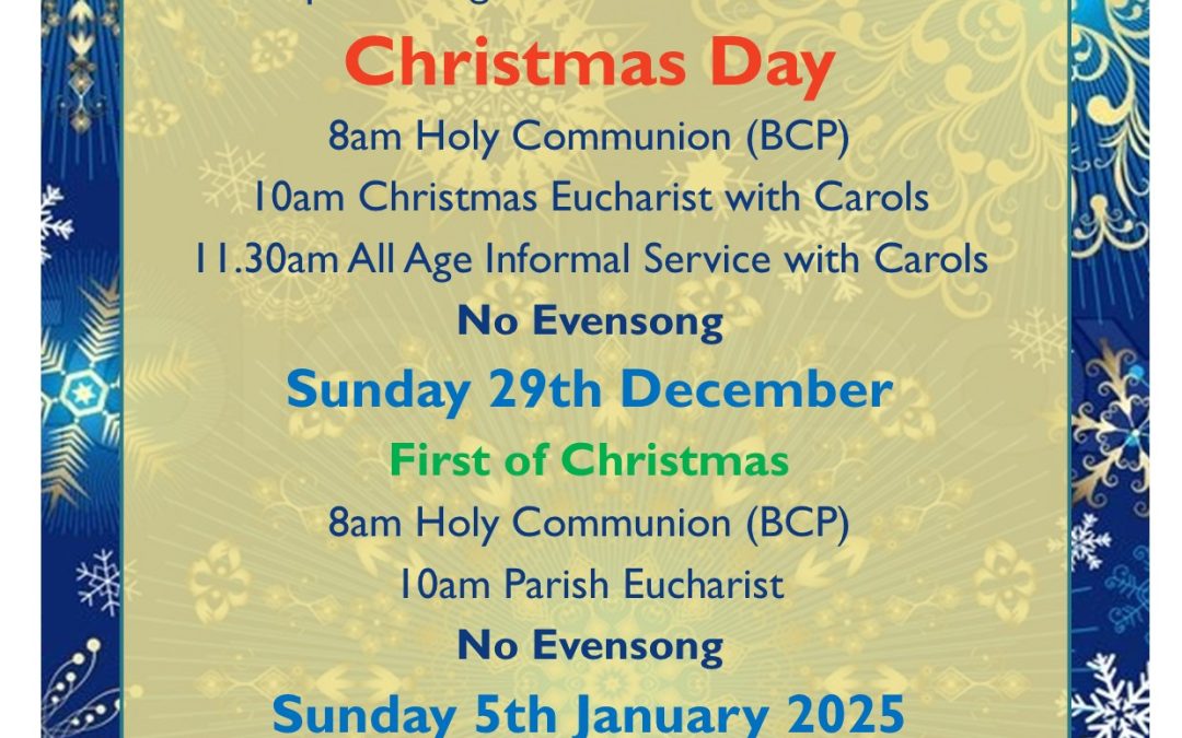 Christmas Services 2024